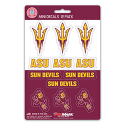 DST12U004 5 x 7.5 in. Arizona State Sun Devils Mini Decal - Pack of 12