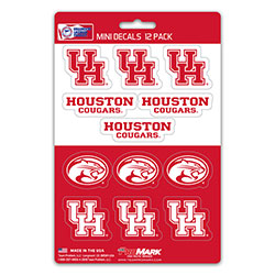 DST12U022 5 x 7.5 in. Houston Cougars Mini Decal - Pack of 12