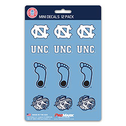 DST12U045 5 x 7.5 in. UNC Tar Heels Mini Decal - Pack of 12