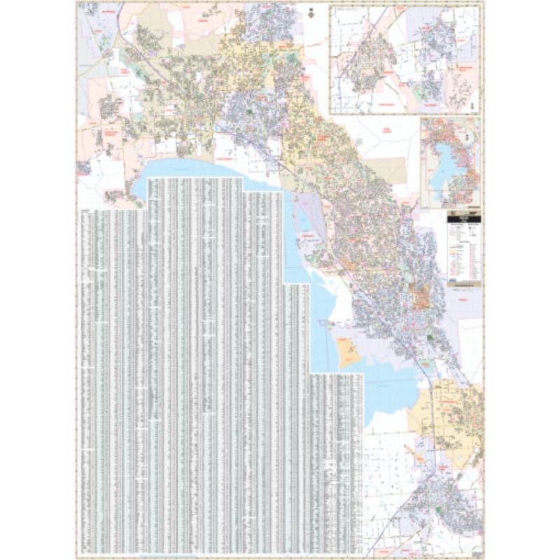 KA-C-UT-PROVO-springroller-sr Provo, UT Wall Map, Laminated - Spring Roller - Published 2010 - 54 x 73.25 in.