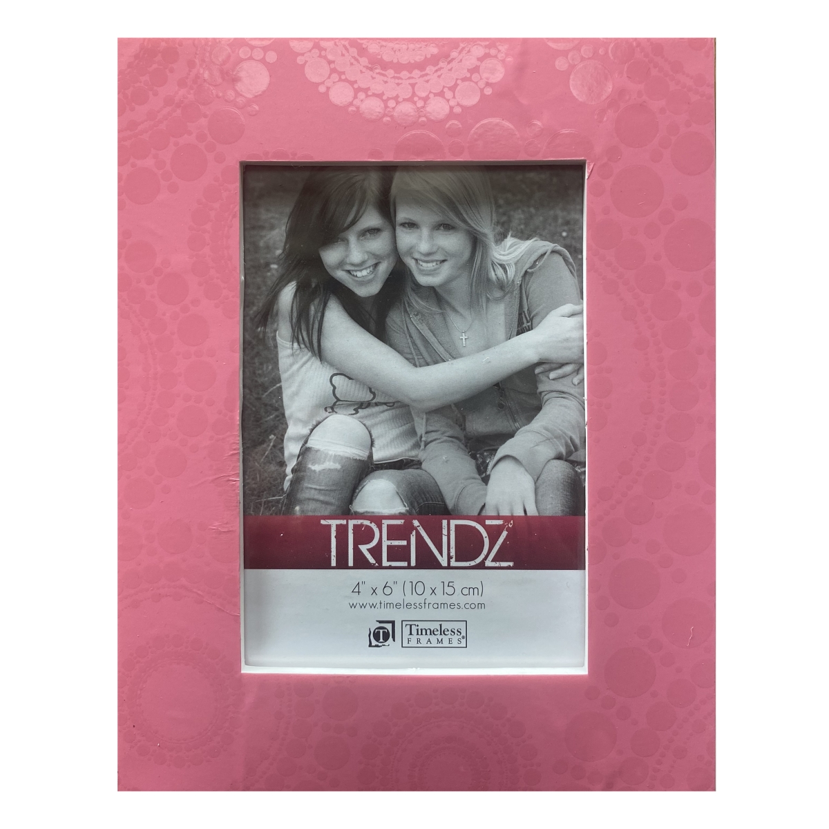Picture of Timeless Frames 41644 Timeless Frames 41644 4x6 Pink Geometric Varnish picture frame