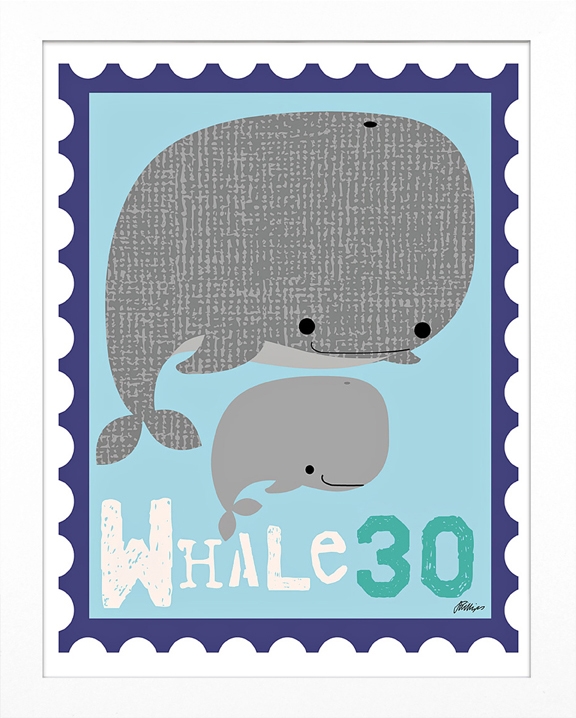Picture of Timeless Frames 52005 Timeless Frames 52005 8x10 Whale Animal Stamp Wall Dcor