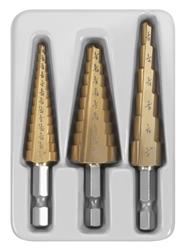 Step Drill Set, 3 Piece