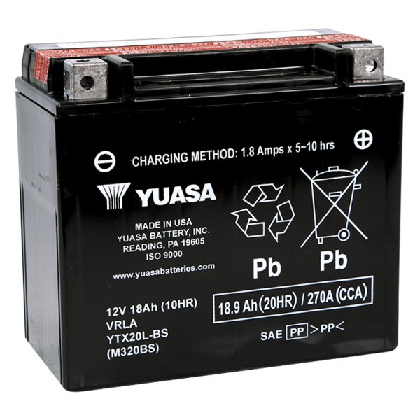 YUAM320BS YTX20L-BS Maintenance Free 12V Battery