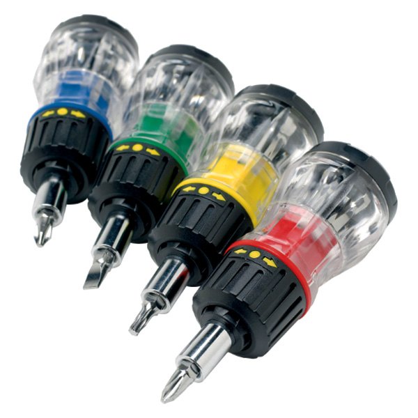 7-In-1 Stubby Screwdriver Set - Multi-Color - Compact Design - High Torque