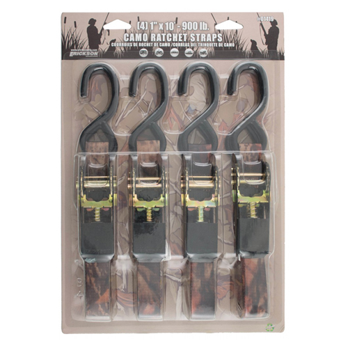 Camo Ratchet Straps - Pack of 4