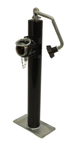 91205 10 in. Top Wind Swivel Jack 2000 lbs Pipe Mount Travel