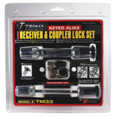 TM33 0.63 in. Receiver & 3.5 in. Span Coupler Lock, Chrome