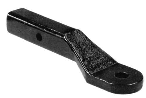 2 Inch Heavy-Duty Ball Mount 2 Inch Drop x 7-5/8 Long Tube Black For 1-1/4 Hole
