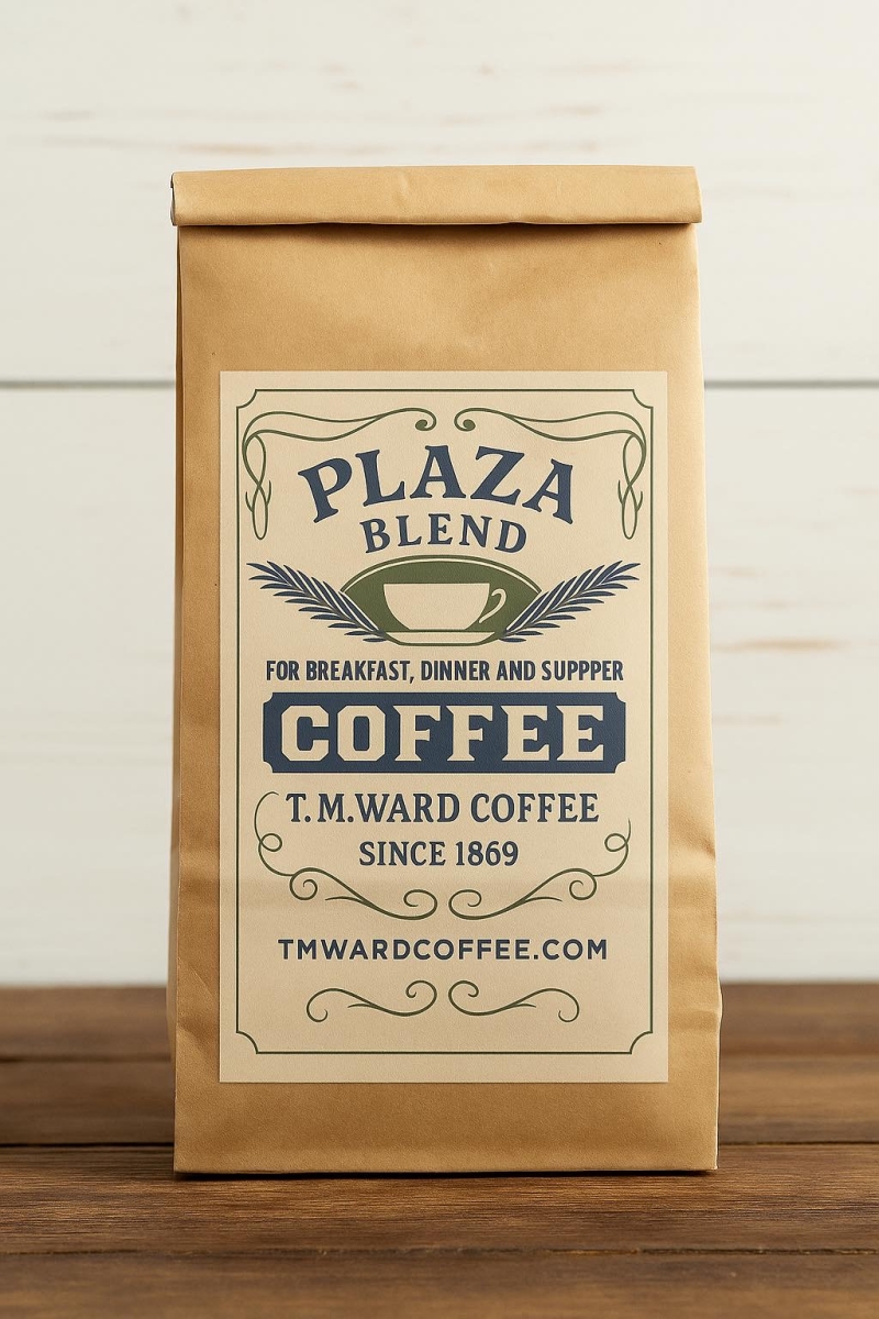 1869-12BPG Plaza Blend 16 oz Rich, Full-bodied, Medium Roast 1LB (16oz)