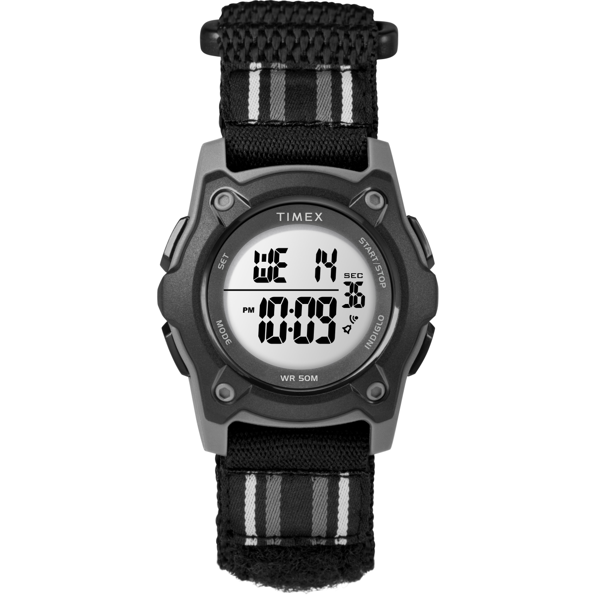 Picture of Timex TW7C264009J 35 mm Time Machines Digital Double-Layered Fast Wrap Watch for Kids - Black & Gray