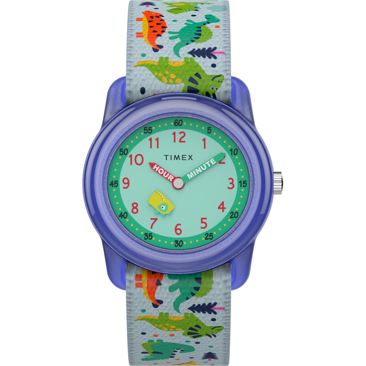 TIME MACHINES 29mm Dinosaur Elastic Fabric Kids Watch