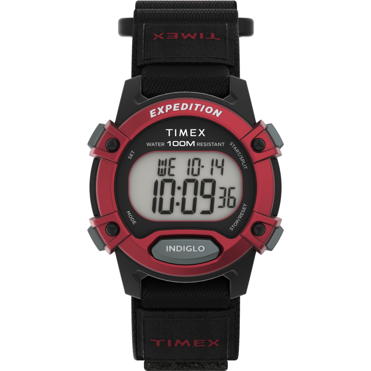 Picture of Timex TW4B290009J 33 mm Unisex Expedition CAT Watch - Black Fastwrap Digital Dial Black Case