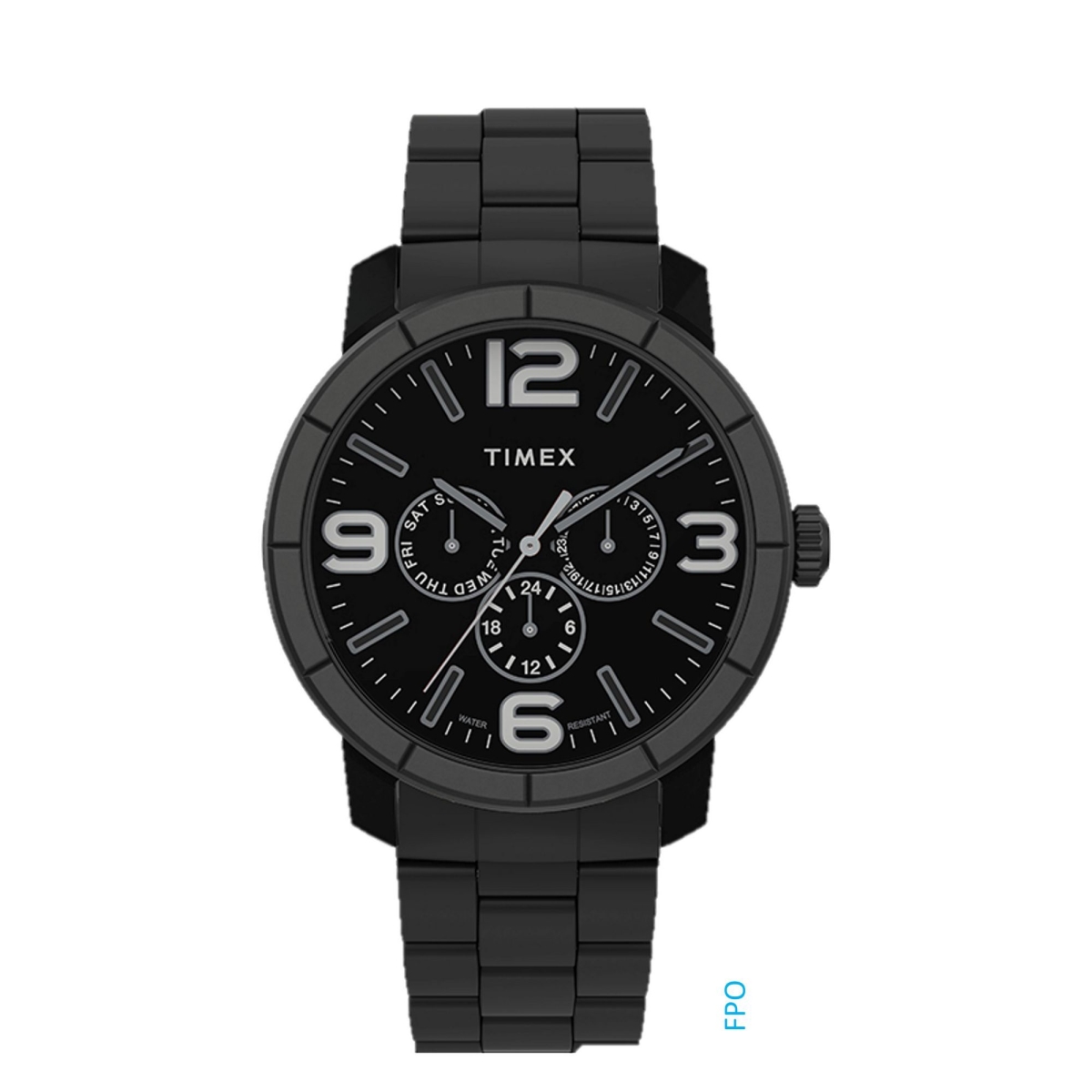 TW2W721009J Mens Mod 44 mm Watch - Black Bracelet, Black Dial & Black Case