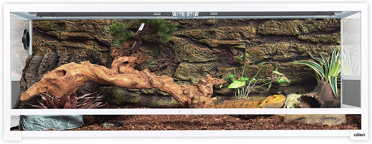 Picture of Oiibo RK0222W 48 x 17.7 x 17.7 in. Reptile Glass Terrarium Sliding Doors with Screen Ventilation