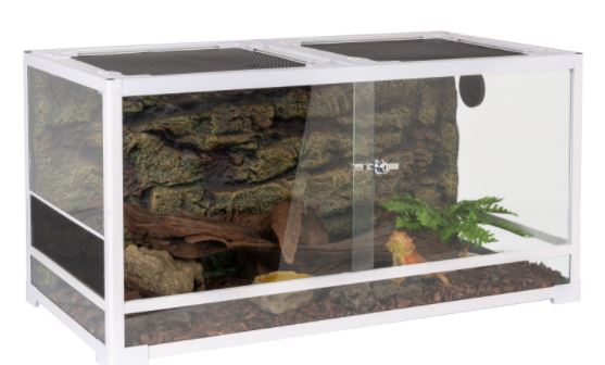 Picture of Oiibo RK0214W 36 x 18 x 18 in. Sliding Doors with Screen Ventilation White Reptile Terrarium