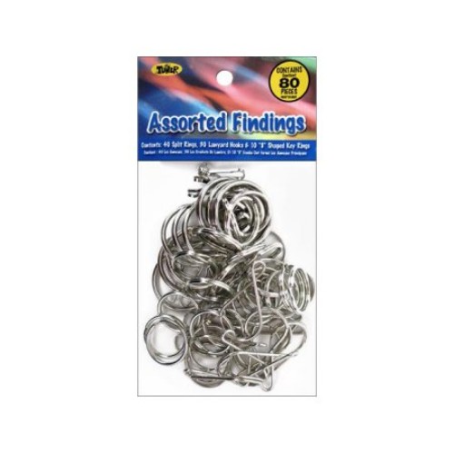 Picture of CraftLace Assorted Findings- 80 Pieces - Pack of 24