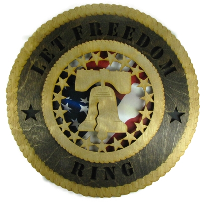 Picture of Orange Kat WT.0116 Let Freedom Ring Wall Plaque 