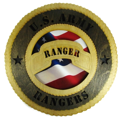 Picture of Orange Kat WT.0149 U.S. Army Rangers Wall Plaque 