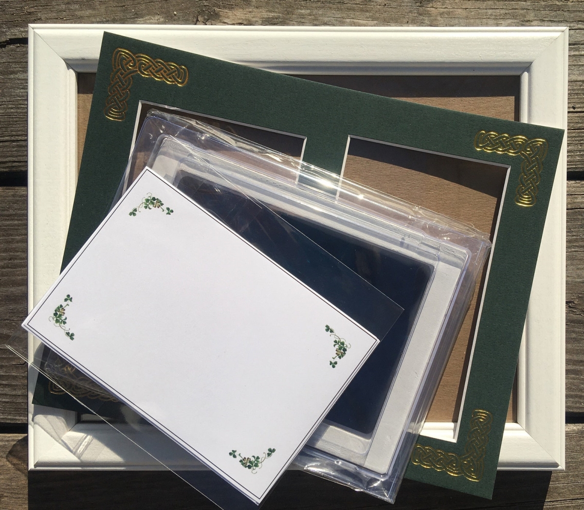 BFK-G Baby Footprint Wood Frame Kit - Green