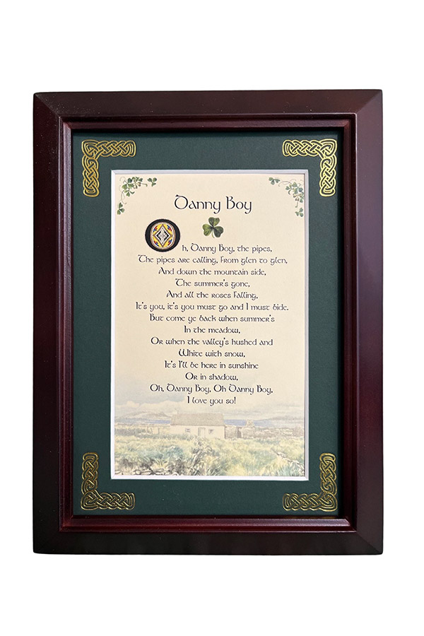 DB-5x10WP 5 x 10 in. Danny Boy Wooden Plaque