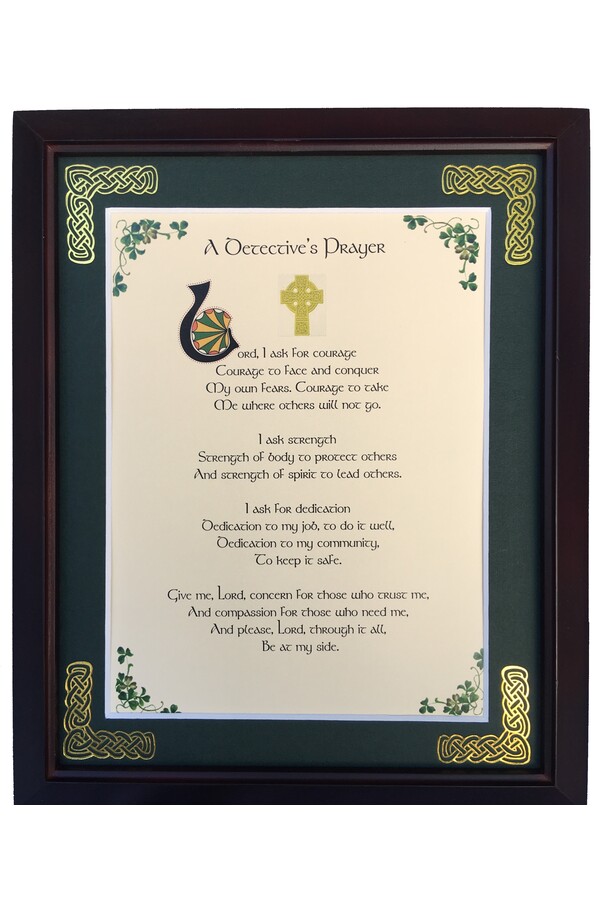 MPF8X10-A-Detectives-Prayer 8 x 10 in. A Detectives Prayer Blessing Photo Frame