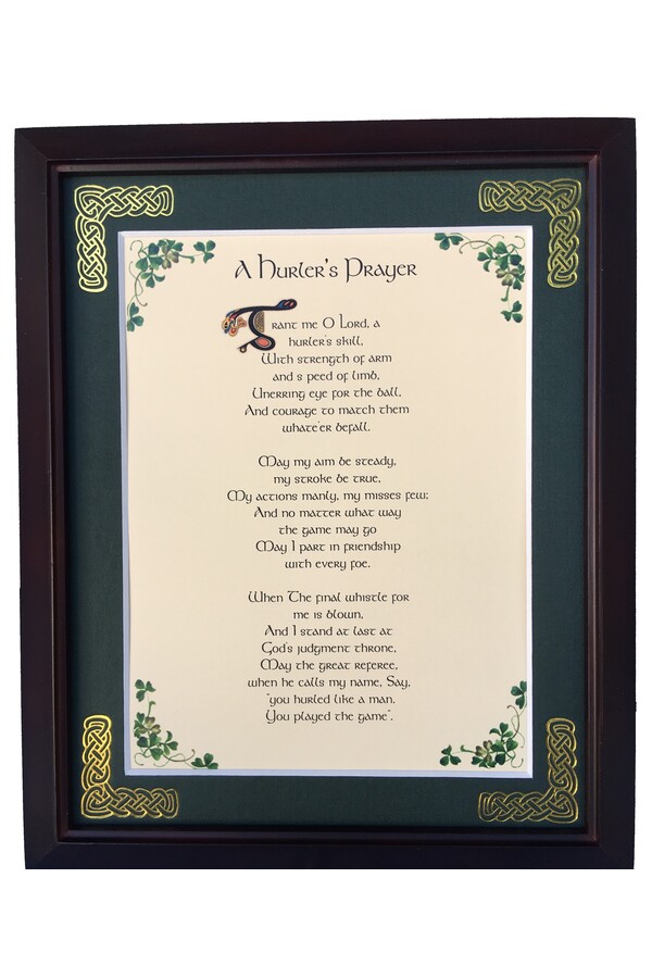 MPF8X10-A-Hurlers-Prayer 8 x 10 in. A Hurlers Prayer Blessing Photo Frame