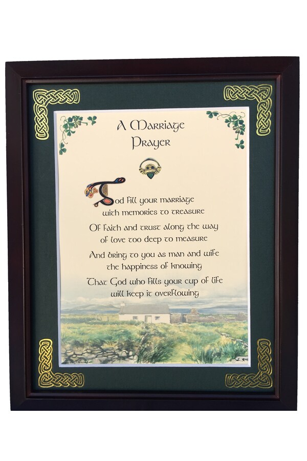 MPF8X10-A-Marriage-Prayer 8 x 10 in. A Marriage Prayer Blessing Photo Frame