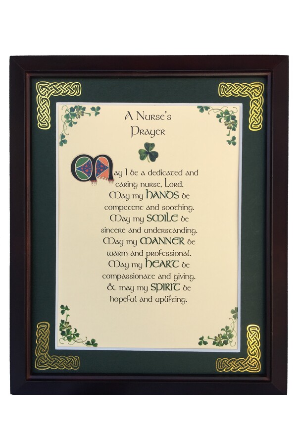 MPF8X10-A-Nurses-Prayer 8 x 10 in. A Nurses Prayer Blessing Photo Frame