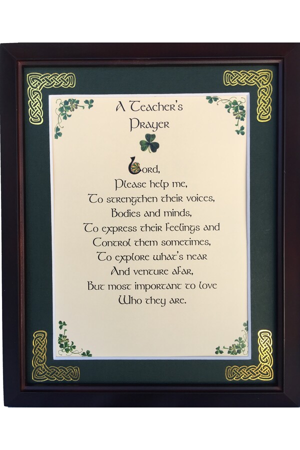 MPF8x10-A-Teachers-Prayer 8 x 10 in. A Teachers Prayer Blessing Photo Frame