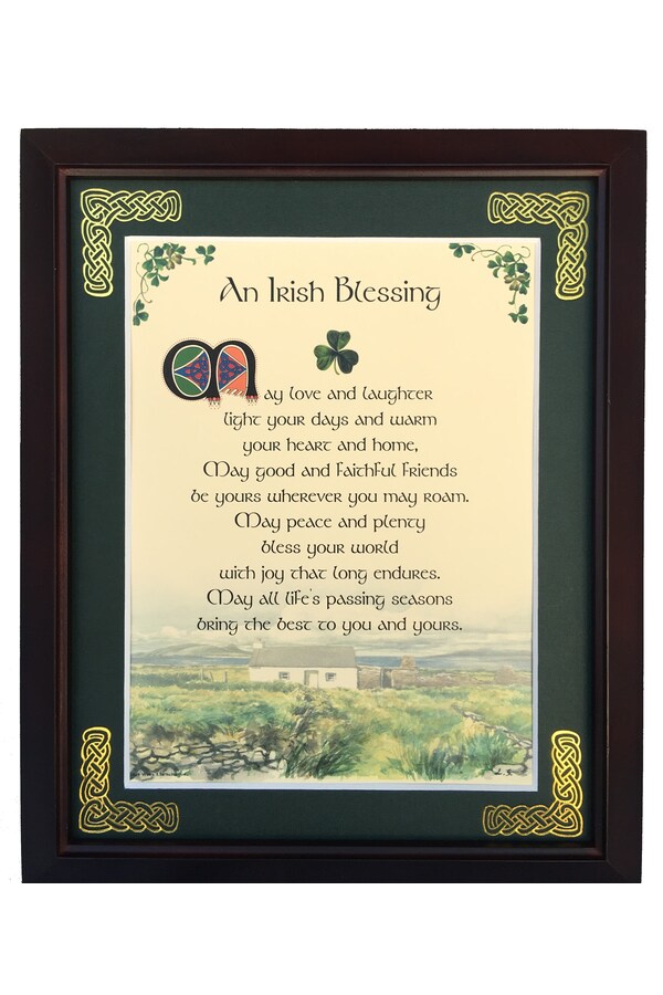 MPF8X10-An-Irish-Blessing-May-Love-And-Laughter-Light-Your-Days 8 x 10 in. An Irish May Love & Laughter Light Your Days Blessing Photo Frame