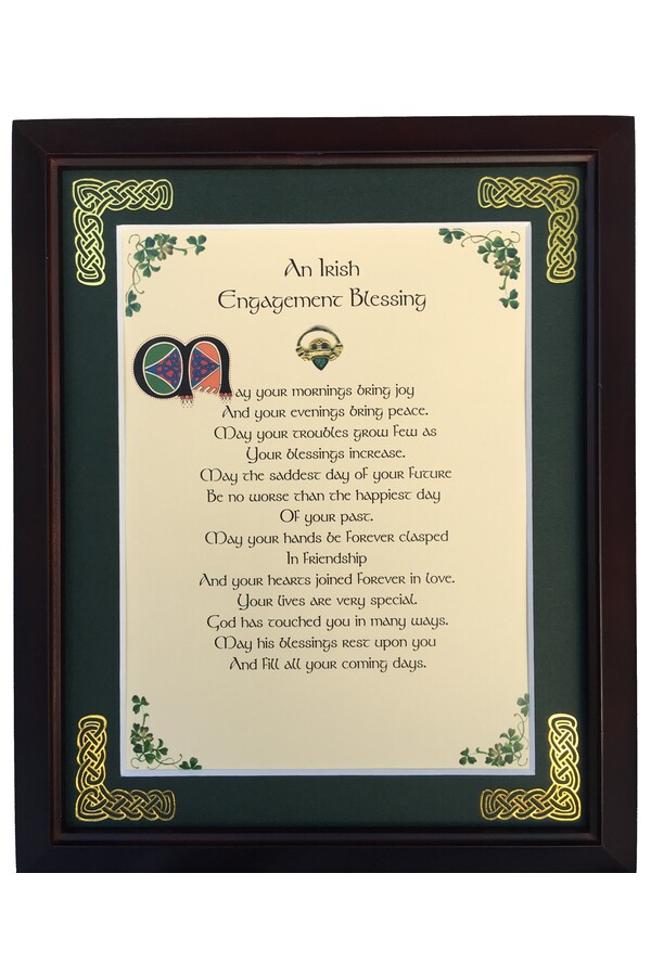 MPF8X10-An-Irish-Engagement-Blessing An Irish Engagement Blessing Photo Frame - 8 x 10 in.