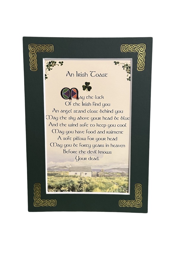 MPF8X10-An-Irish-Toast-May-The-Luck-of-The-Irish-Find-You 8 x 10 in. An Irish Toast May the Luck of the Find You Blessing Photo Frame