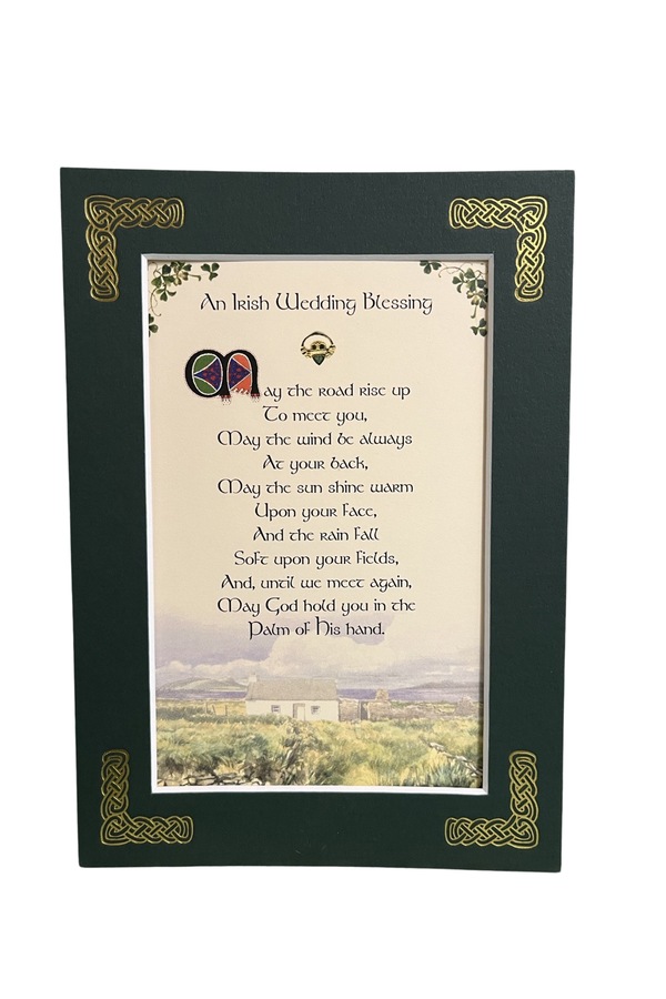 MPF8X10-An-Irish-Wedding-Blessing- -May-The-Road-Rise-To-Meet-You 8 x 10 in. An Irish Wedding May the Road Rise To Meet You Blessing Photo Frame
