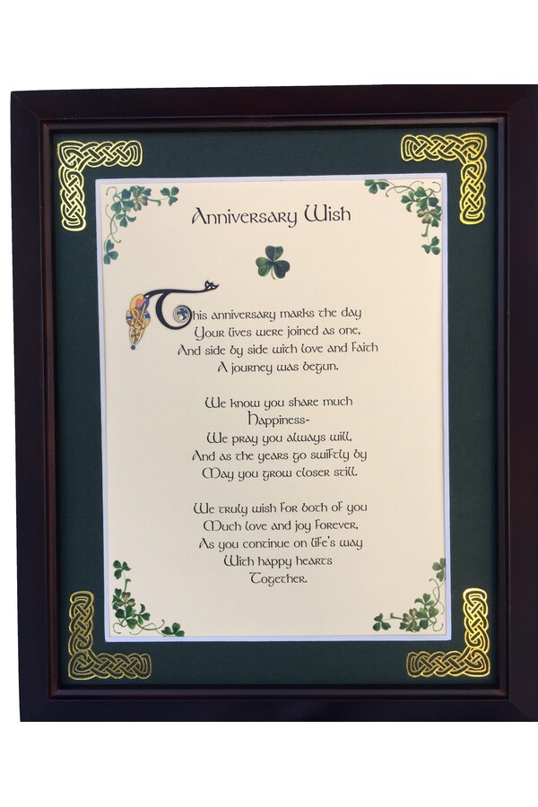 MPF8X10-Anniversary-This-Anniversary-Marks-The-Day 8 x 10 in. This Anniversary Wish Marks the Day Blessing Photo Frame
