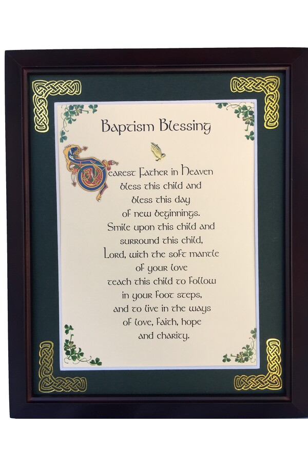 MPF8X10-Baptism-Blessing-Dearest-Father-In-Heaven 8 x 10 in. Baptism Dearest Father in Heaven Blessing Photo Frame