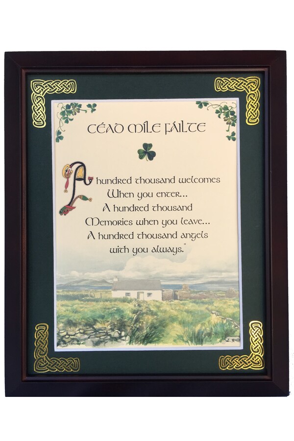 MPF8X10-CEAD-MILE-FAILTE 8 x 10 in. Cead Mile Failte Blessing Photo Frame