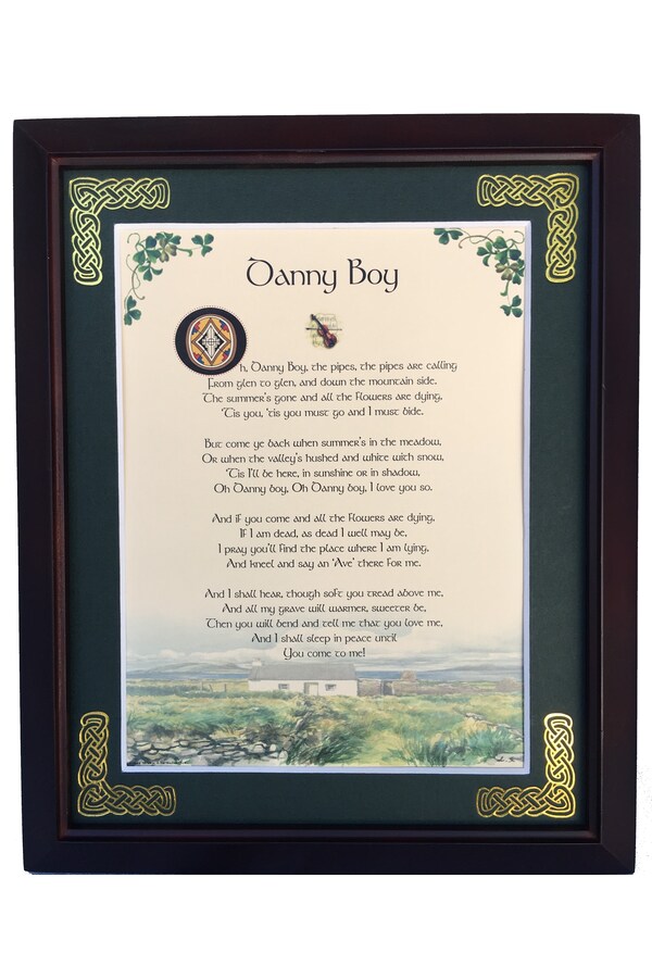 MPF8X10-Danny-Boy 8 x 10 in. Danny Boy Blessing Photo Frame