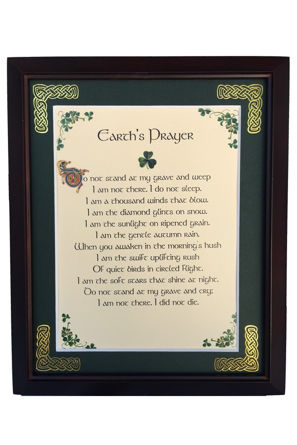 MPF8X10-Earths-Prayer 8 x 10 in. Earths Prayer Blessing Photo Frame