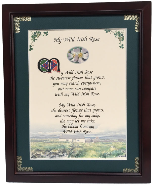 MPF8x10-My-Wild-Irish-Rose 8 x 10 in. My Wild Irish Rose Blessing Photo Frame