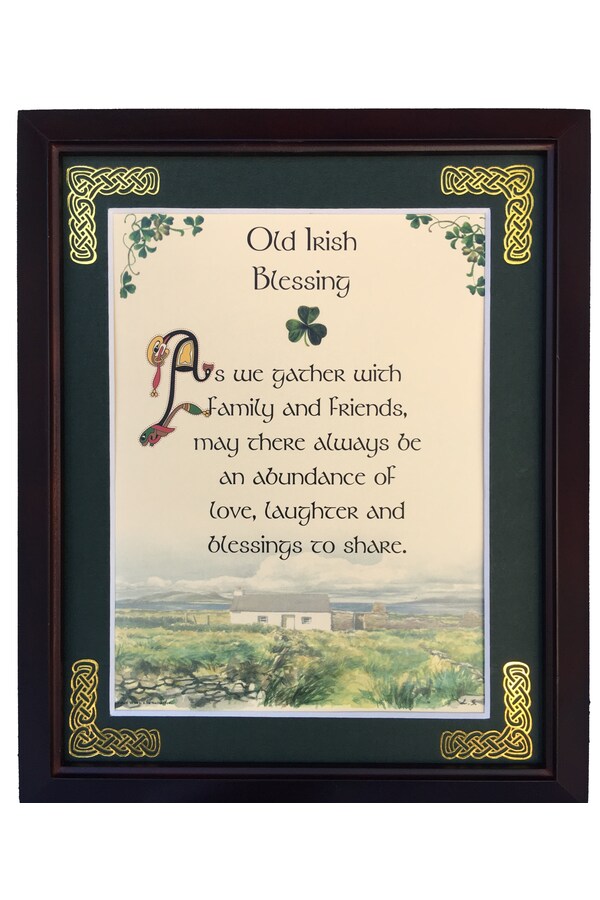 MPF8x10-Old-Irish-Blessing-As-We-Gather-With-Family-And-Friends 8 x 10 in. Old Irish as We Gather with Family & Friends Blessing Photo Frame
