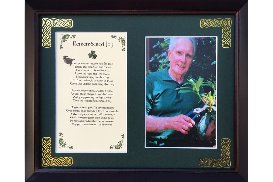MPF8x10-Remembered-Joy-Dont-Grieve-For-Me-For-Now-Im-Free Remembered Joy Dont Grieve for Me for Now I M Free Blessing Photo Frame - 8 x 10 in.