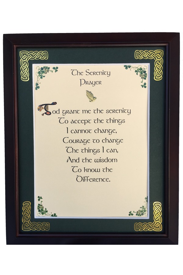 MPF8x10-The-Serenity-Prayer-Short-Version 8 x 10 in. The Serenity Prayer Short Version Blessing Photo Frame