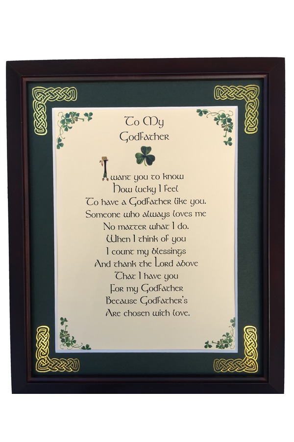 MPF8x10-To-My-Godfather-I-Want-You-To-Know-How-Lucky-I-Feel 8 x 10 in. To My Godfather I Want You To Know How Lucky I Feel Blessing Photo Frame