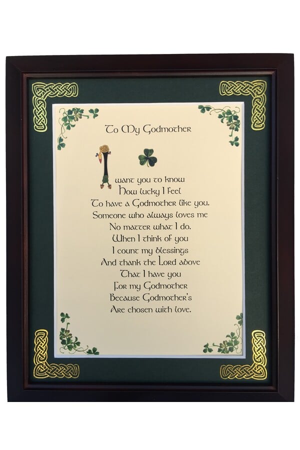 MPF8x10-To-My-Godmother-I-Want-You-To-Know-How-Lucky-I-feel 8 x 10 in. To My Godmother I Want You To Know How Lucky I Feel Blessing Photo Frame