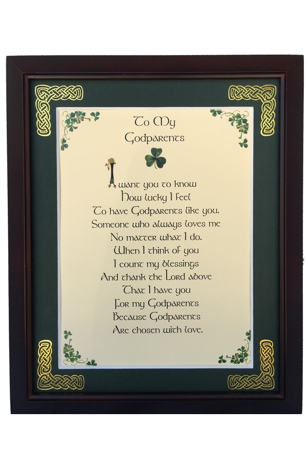 MPF8x10-To-My-Godparents-I-Want-You-To-Know-How-Lucky-I-Feel 8 x 10 in. To My Godparents I Want You To Know How Lucky I Feel Blessing Photo Frame