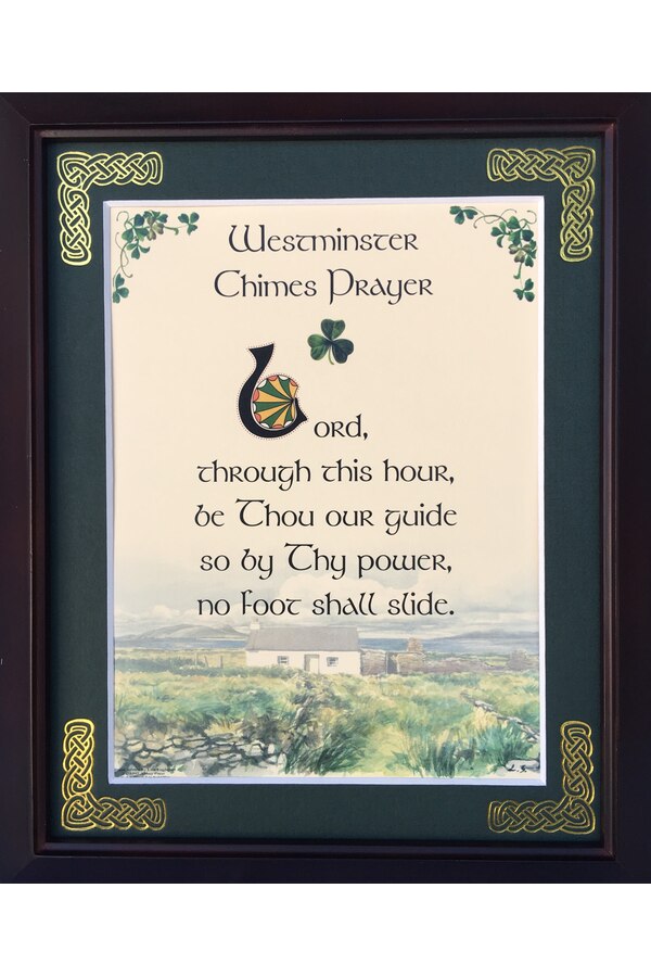 MPF8x10-Westminster-Chimes-Prayer-Lord-Through-This-Hour 8 x 10 in. Westminster Chimes Prayer Lord Through This Hour Blessing Photo Frame