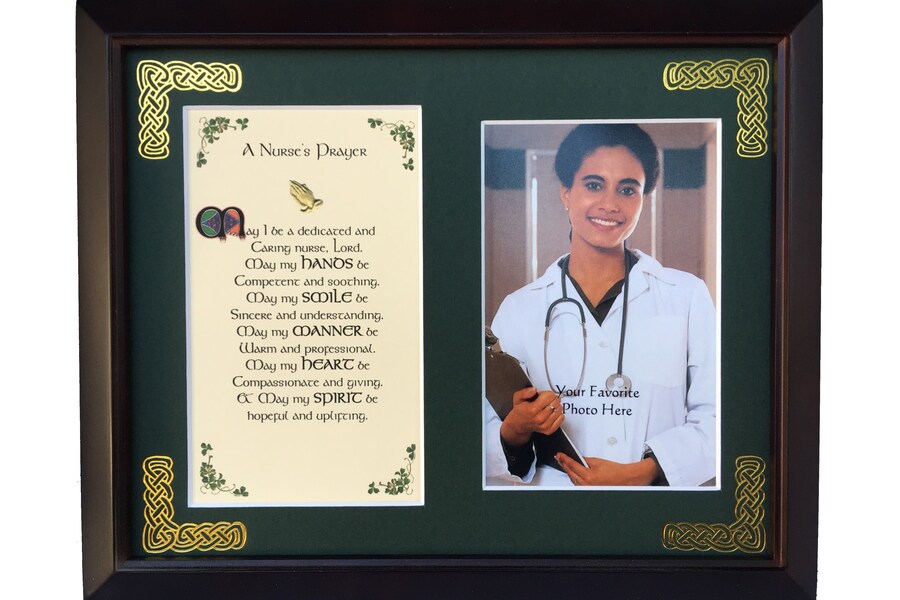 PFB8x10-A-Nurses-Prayer-May-I-be-a-dedivated 8 x 10 in. A Nurses Prayer May I Be A Dedicated Blessing Photo Frame