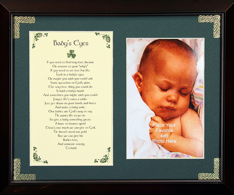 PFB8x10-Babys-Eyes 8 x 10 in. Babys Eyes Blessing Photo Frame
