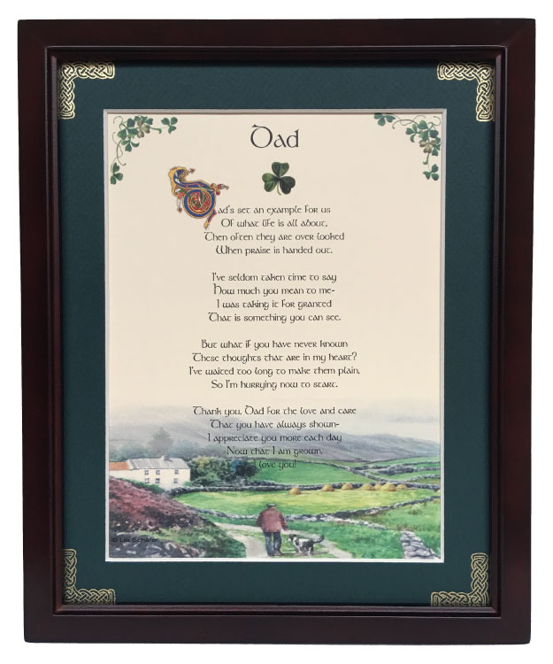 PFB8x10-Dad-Dad-Sets-An-Example 8 x 10 in. Dad Sets an Example Blessing Photo Frame